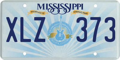MS license plate XLZ373