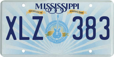 MS license plate XLZ383