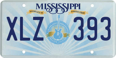 MS license plate XLZ393