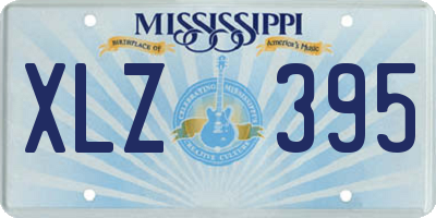 MS license plate XLZ395