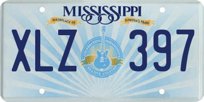 MS license plate XLZ397