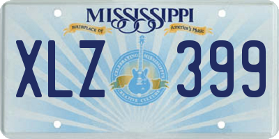 MS license plate XLZ399