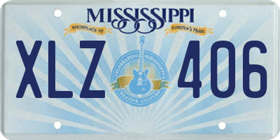 MS license plate XLZ406