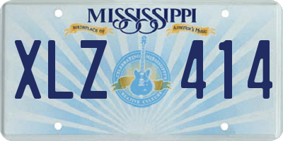 MS license plate XLZ414