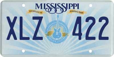 MS license plate XLZ422