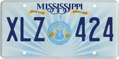 MS license plate XLZ424