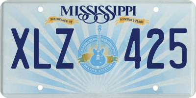 MS license plate XLZ425