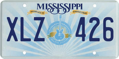 MS license plate XLZ426