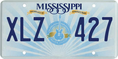 MS license plate XLZ427