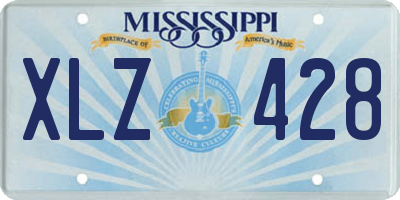 MS license plate XLZ428