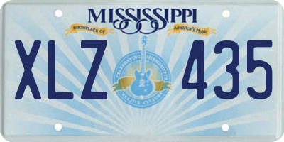 MS license plate XLZ435