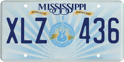 MS license plate XLZ436