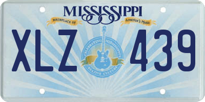 MS license plate XLZ439