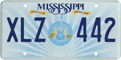 MS license plate XLZ442