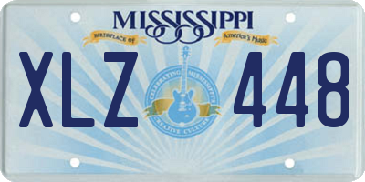 MS license plate XLZ448