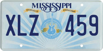 MS license plate XLZ459
