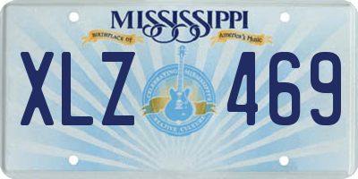 MS license plate XLZ469