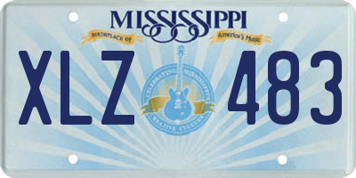 MS license plate XLZ483