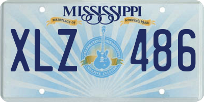 MS license plate XLZ486