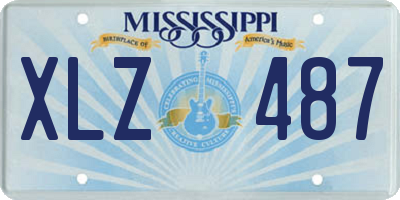 MS license plate XLZ487