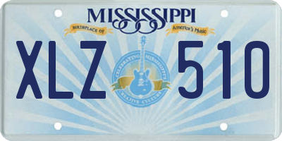MS license plate XLZ510