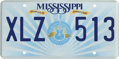 MS license plate XLZ513