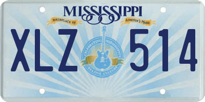 MS license plate XLZ514