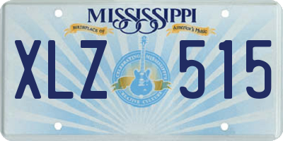 MS license plate XLZ515