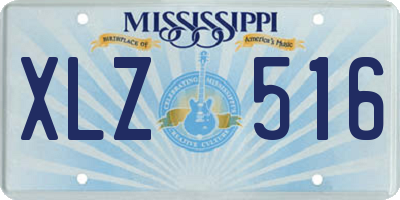 MS license plate XLZ516