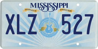 MS license plate XLZ527