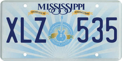 MS license plate XLZ535