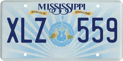 MS license plate XLZ559
