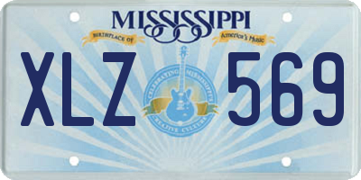 MS license plate XLZ569