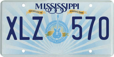 MS license plate XLZ570