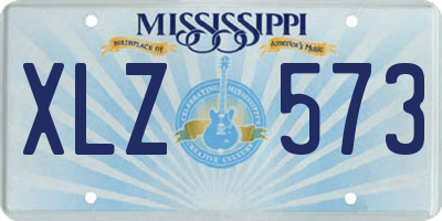 MS license plate XLZ573