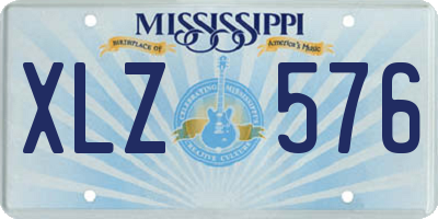 MS license plate XLZ576