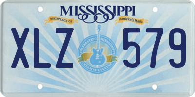 MS license plate XLZ579