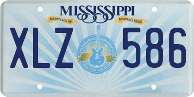 MS license plate XLZ586