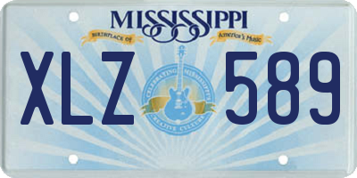MS license plate XLZ589