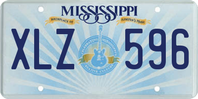 MS license plate XLZ596