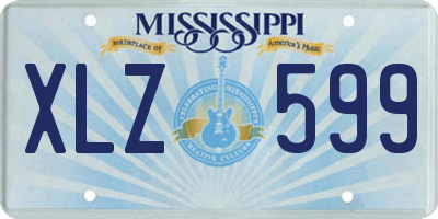 MS license plate XLZ599