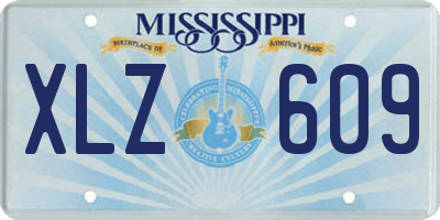 MS license plate XLZ609