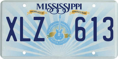 MS license plate XLZ613