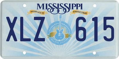 MS license plate XLZ615
