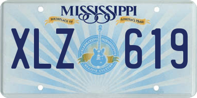 MS license plate XLZ619