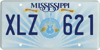MS license plate XLZ621