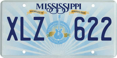 MS license plate XLZ622