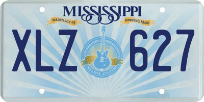 MS license plate XLZ627