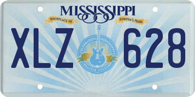 MS license plate XLZ628