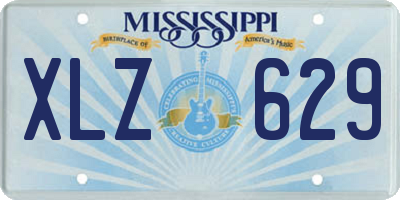 MS license plate XLZ629